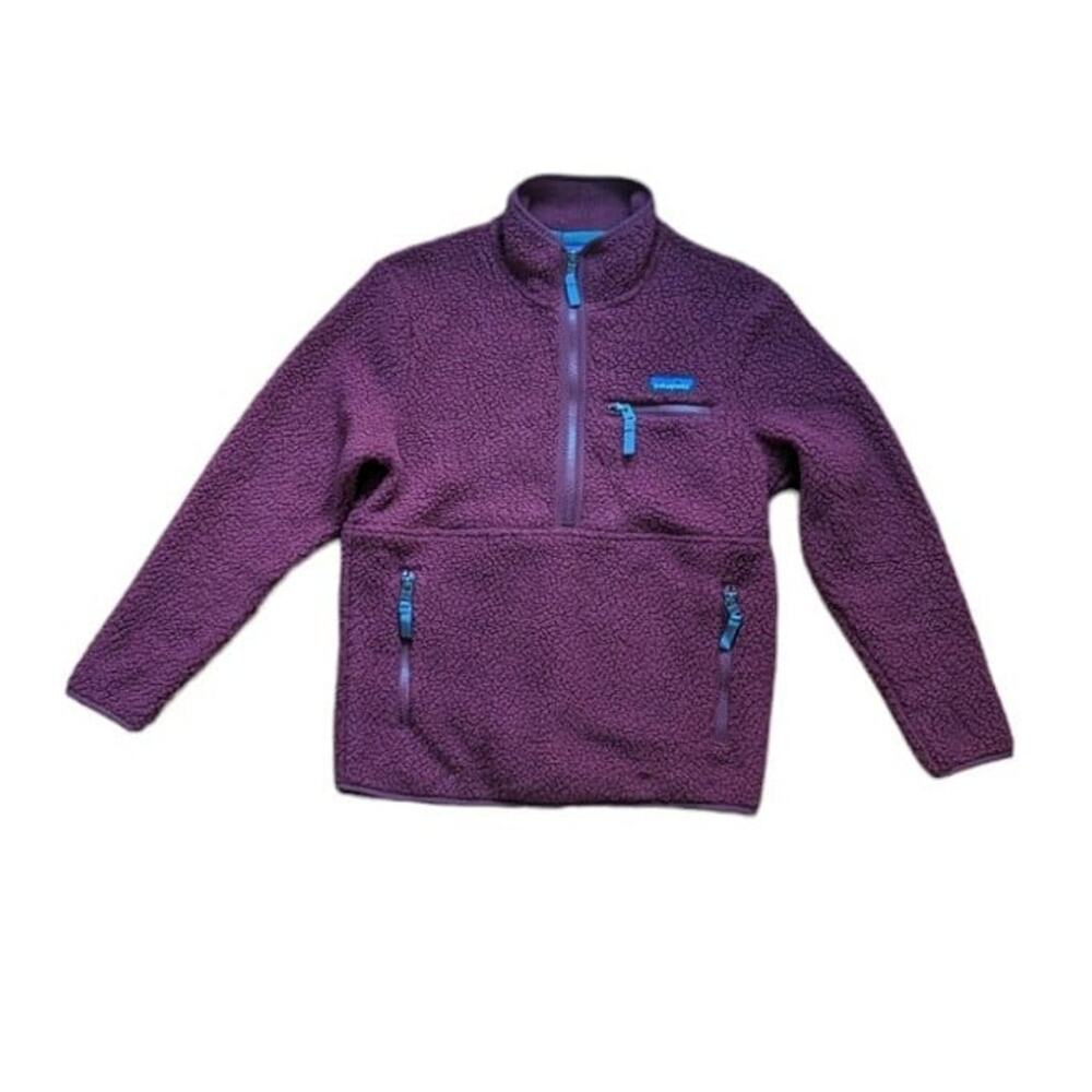 Patagonia Purple Fleece Jacket quarter zip